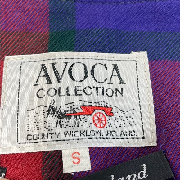 Avoca of Scotland Colorful Plaid Two-Piece Set marked size S jacket and skirt - Picture 3 of 16